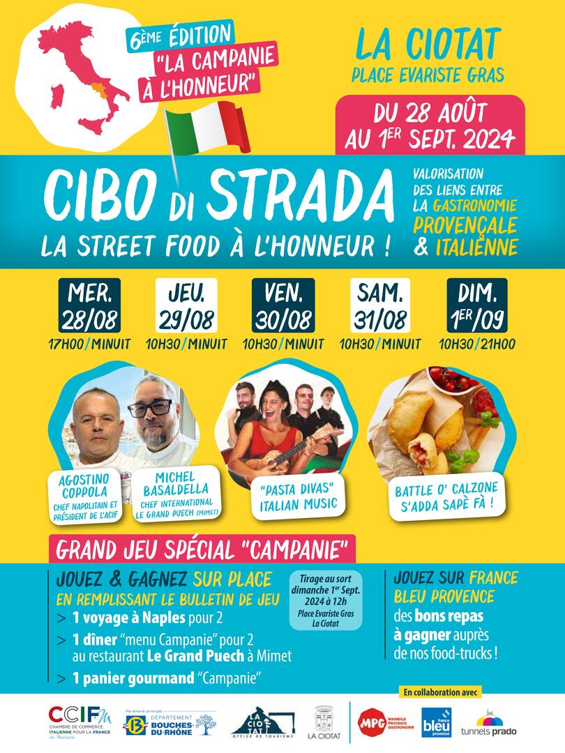 Cibo di Strada 2024 : la streed food et la gastronomie franco-italienne à l'honneur !